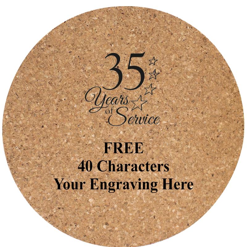 4" COASTER ROUND CORK