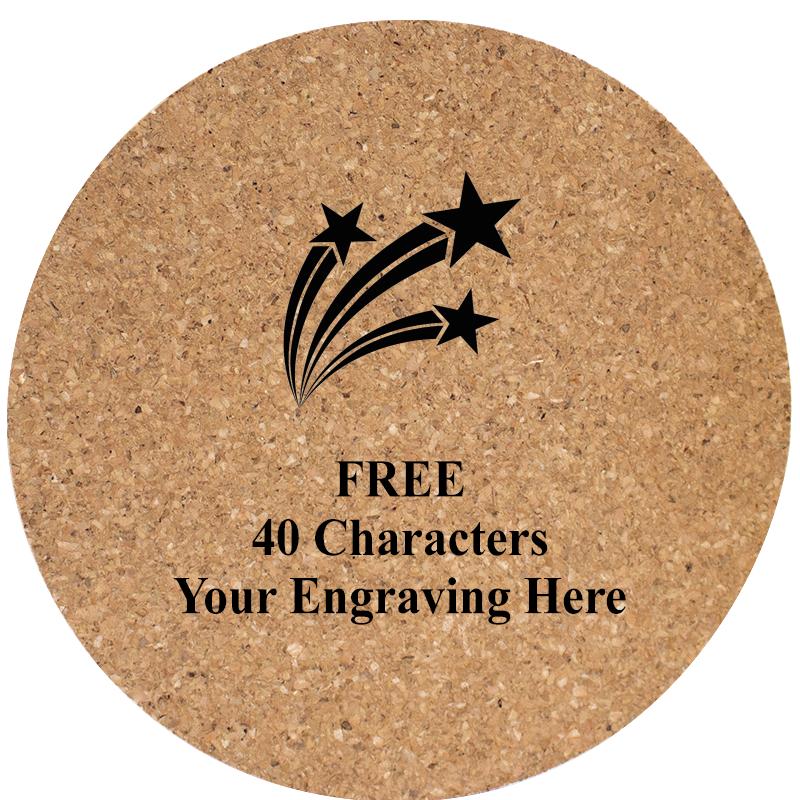 4" COASTER ROUND CORK