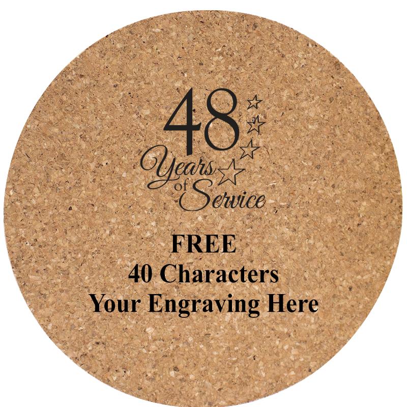 4" COASTER ROUND CORK