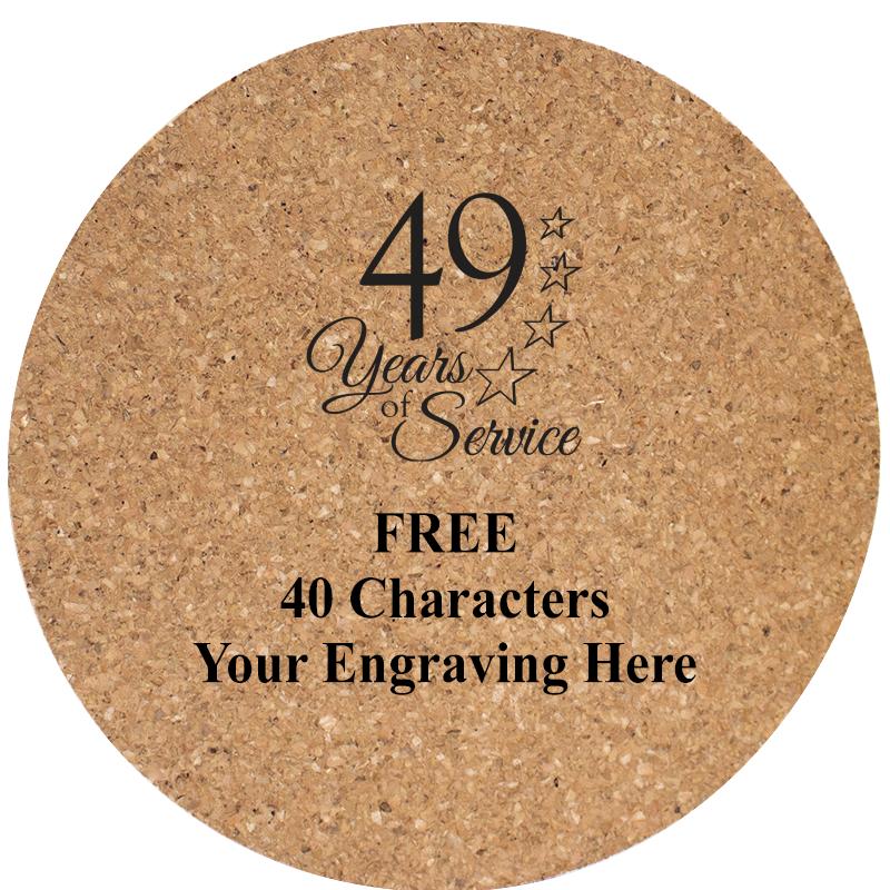4" COASTER ROUND CORK