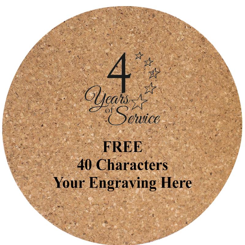 4" COASTER ROUND CORK