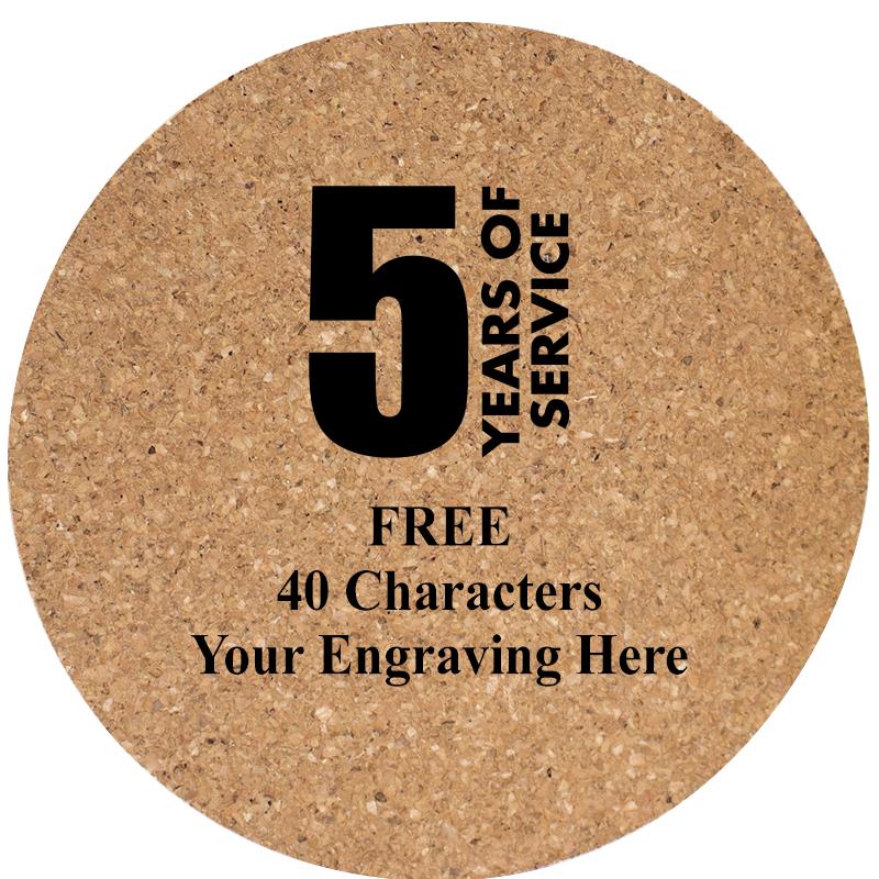 4" COASTER ROUND CORK