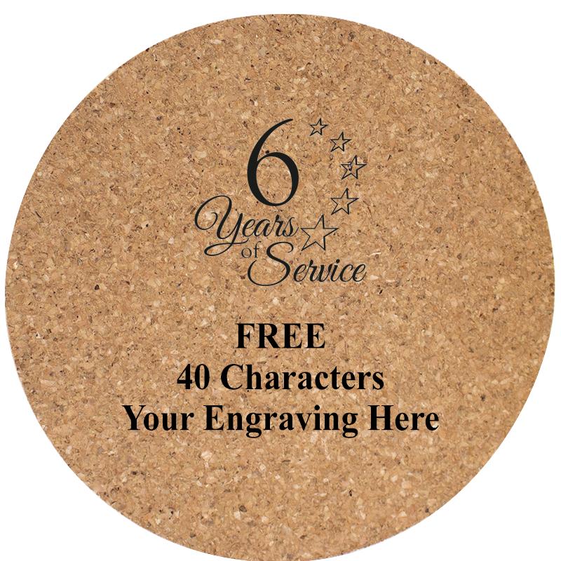 4" COASTER ROUND CORK