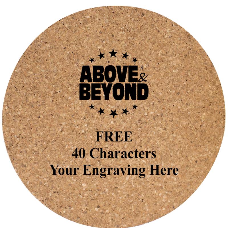 4" COASTER ROUND CORK