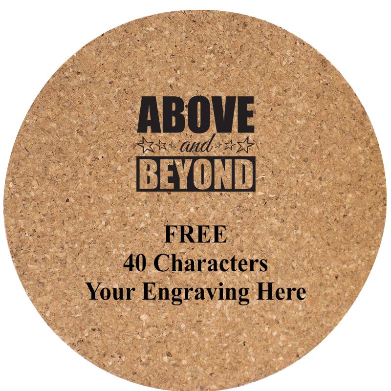 4" COASTER ROUND CORK