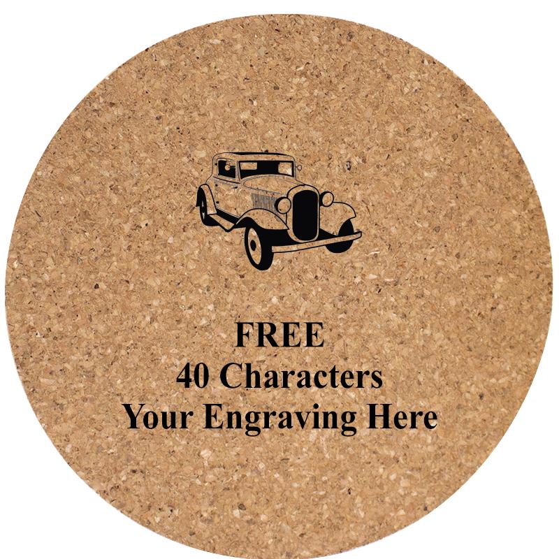 4" COASTER ROUND CORK