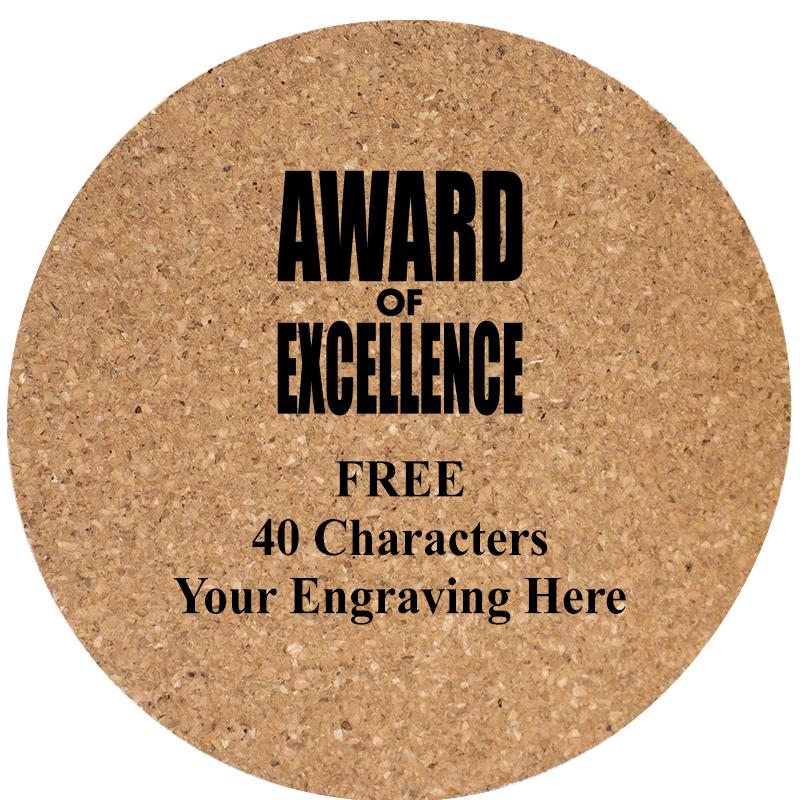 4" COASTER ROUND CORK