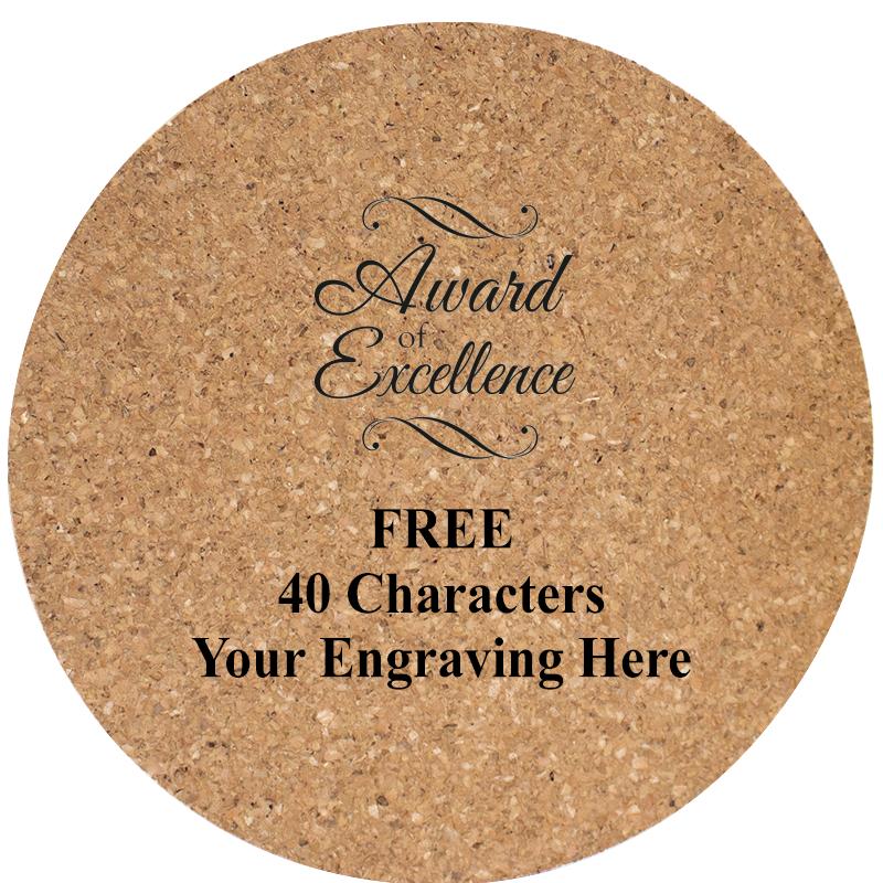 4" COASTER ROUND CORK