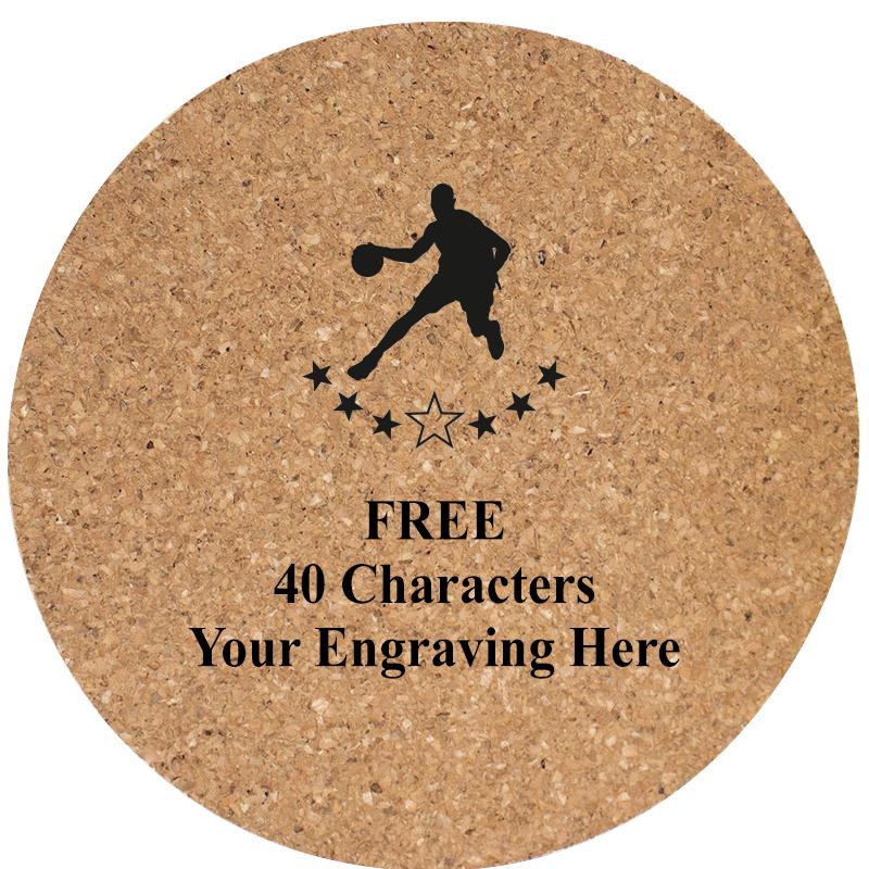 4" COASTER ROUND CORK