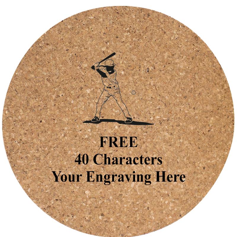 4" COASTER ROUND CORK