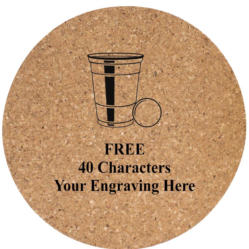 4" COASTER ROUND CORK