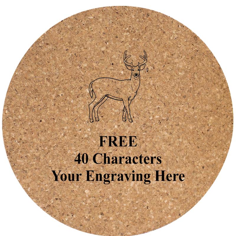 4" COASTER ROUND CORK