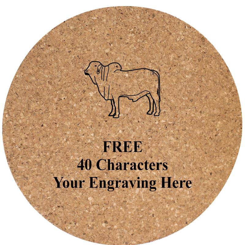 4" COASTER ROUND CORK