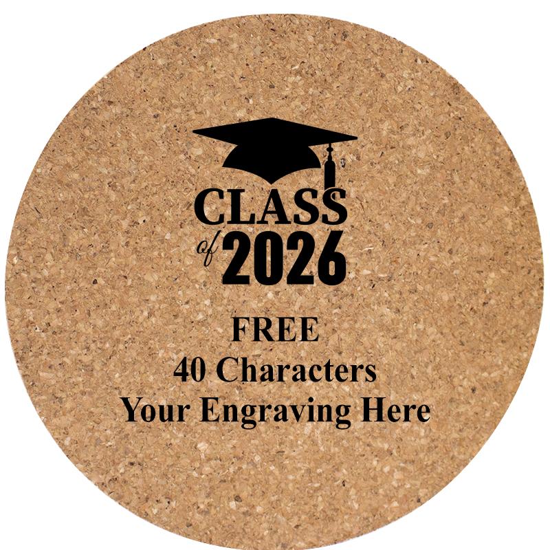 4" COASTER ROUND CORK