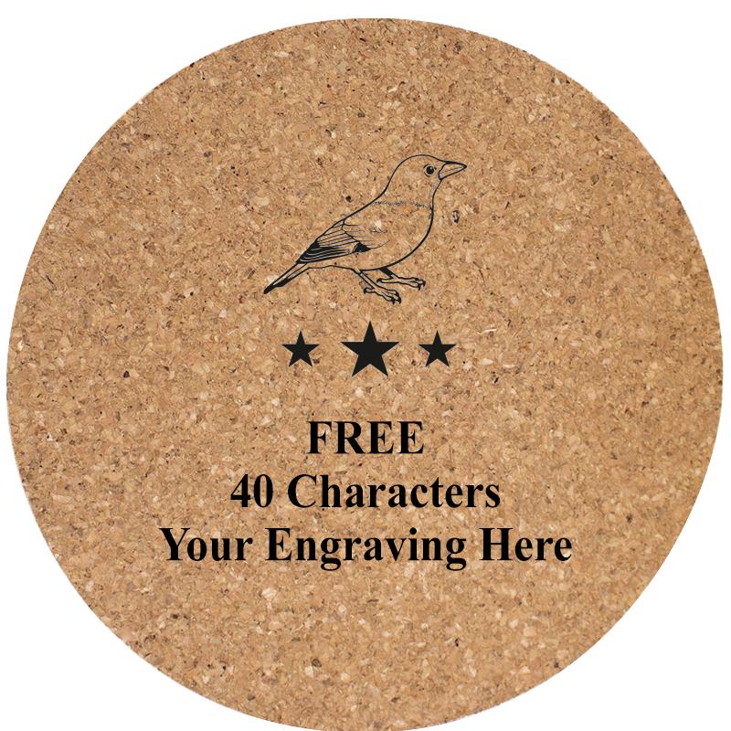 4" COASTER ROUND CORK