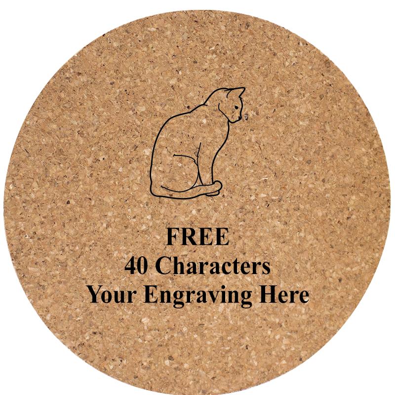 4" COASTER ROUND CORK