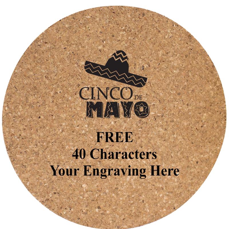 4" COASTER ROUND CORK