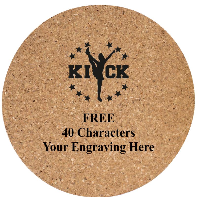 4" COASTER ROUND CORK