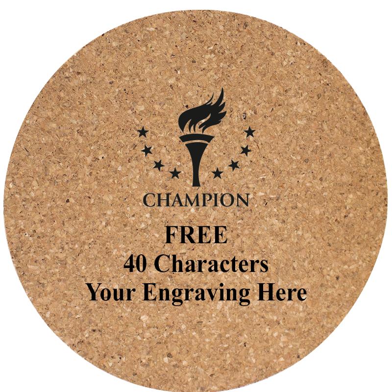 4" COASTER ROUND CORK