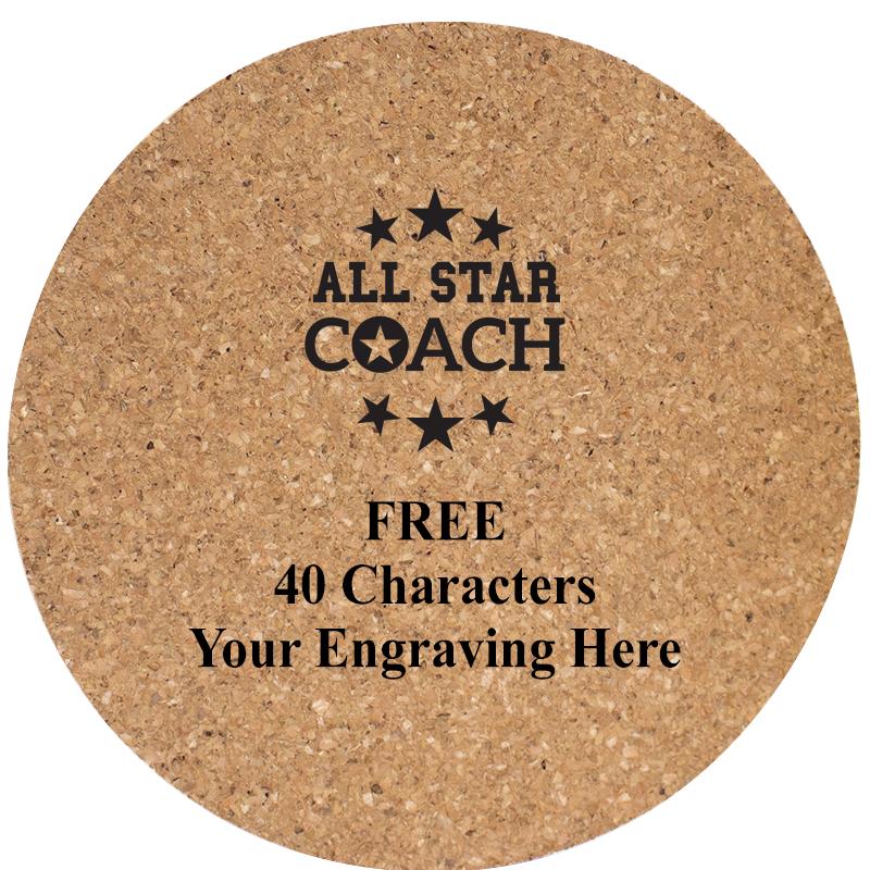 4" COASTER ROUND CORK