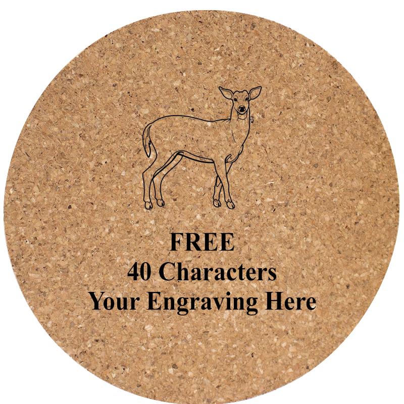 4" COASTER ROUND CORK