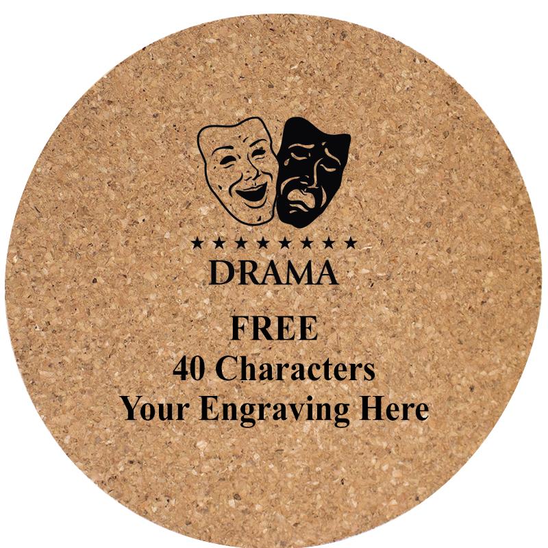 4" COASTER ROUND CORK