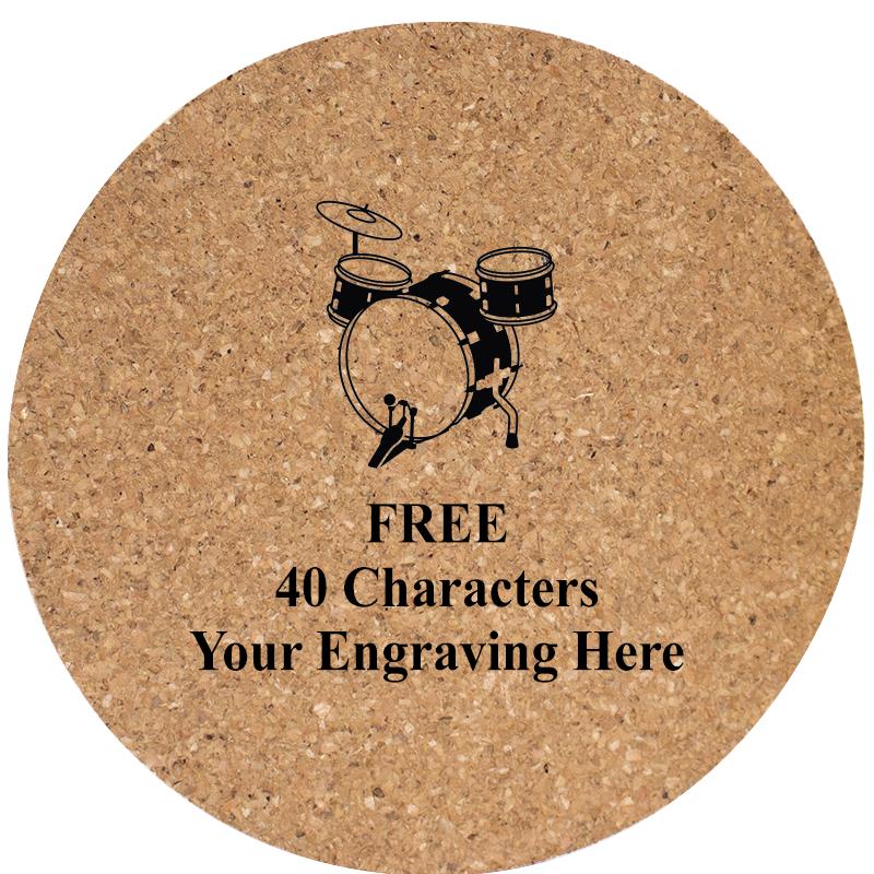 4" COASTER ROUND CORK