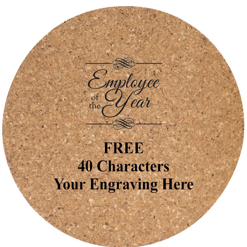 4" COASTER ROUND CORK