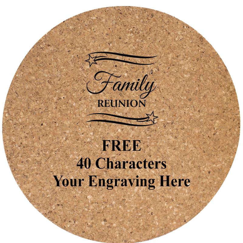 4" COASTER ROUND CORK