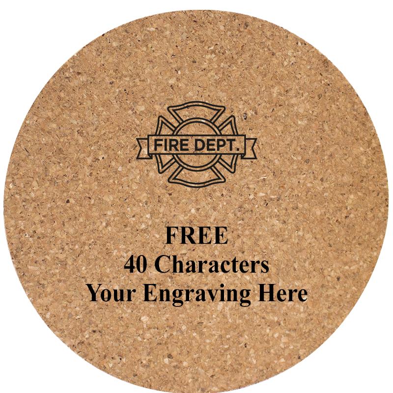 4" COASTER ROUND CORK