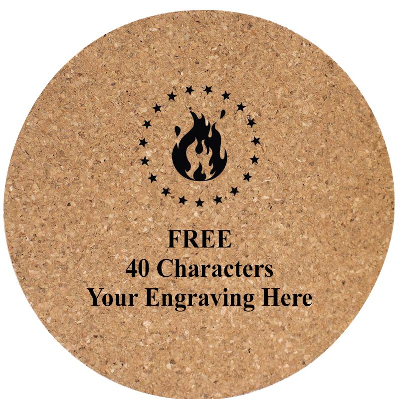 4" COASTER ROUND CORK