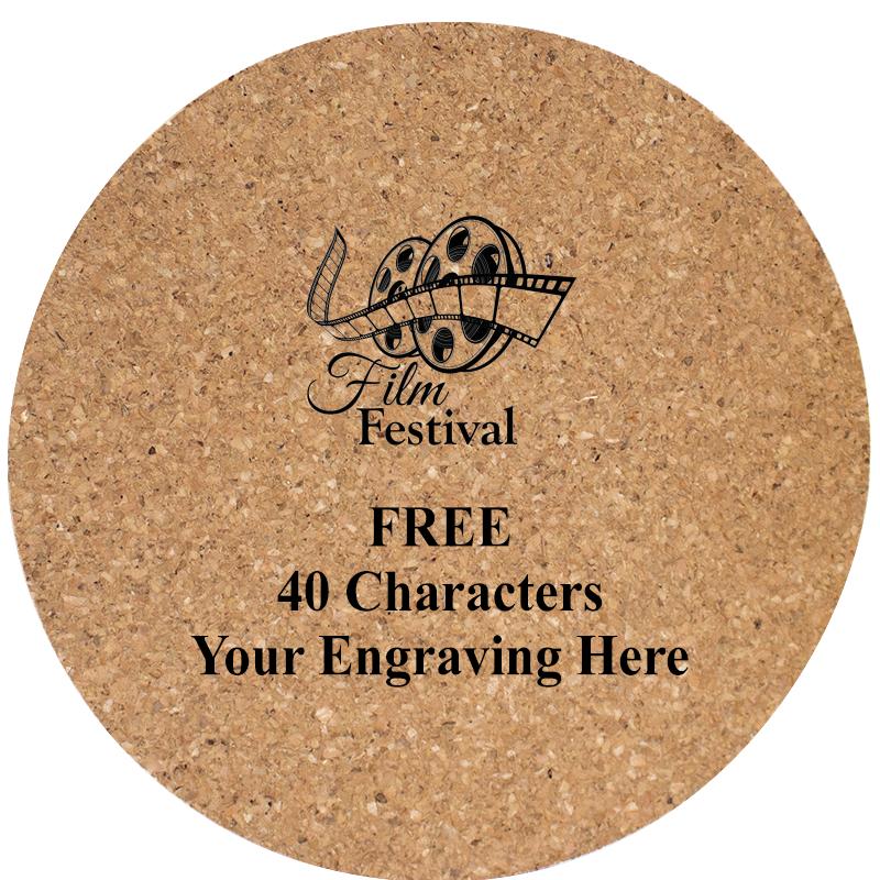 4" COASTER ROUND CORK