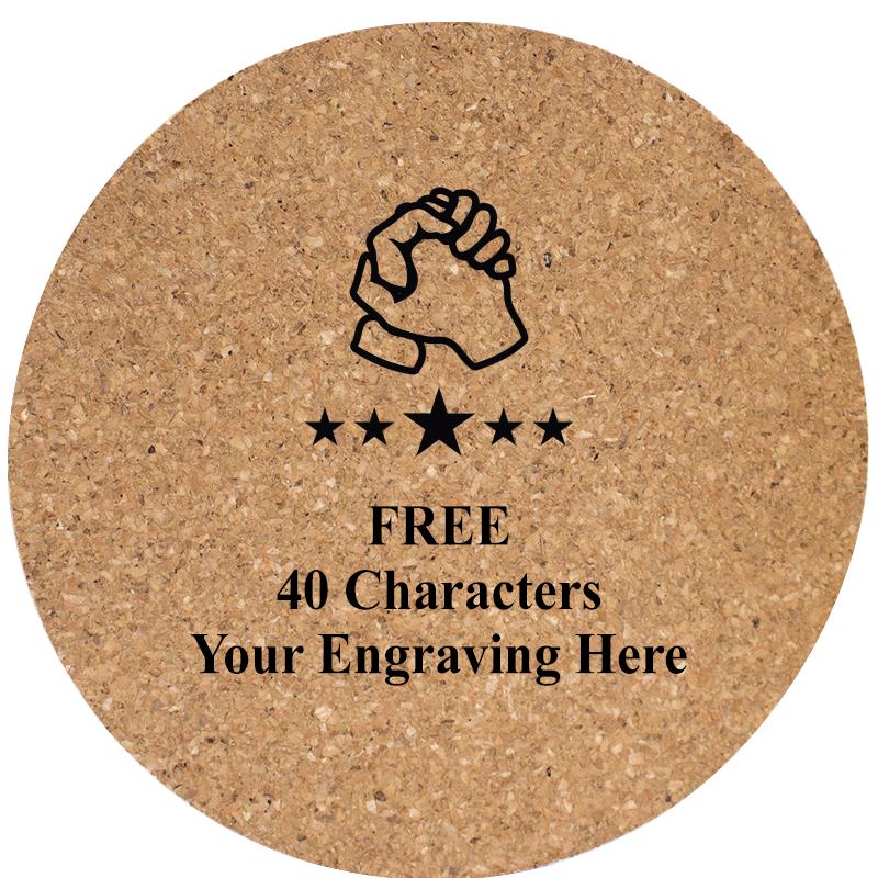 4" COASTER ROUND CORK