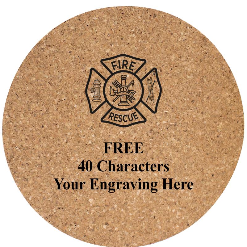 4" COASTER ROUND CORK