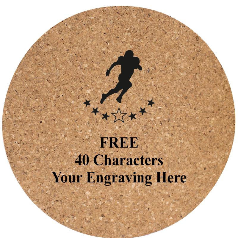 4" COASTER ROUND CORK