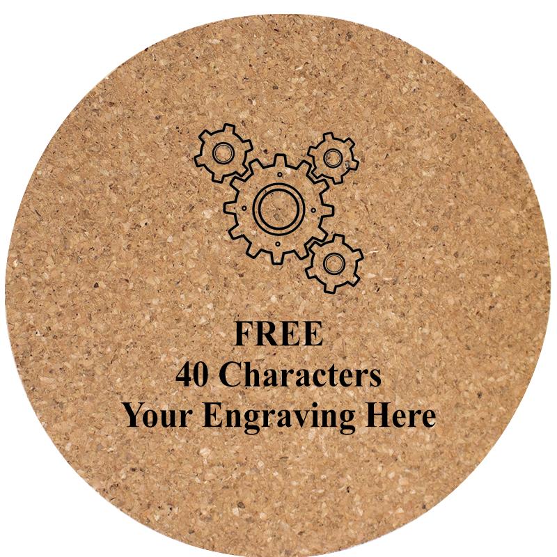 4" COASTER ROUND CORK