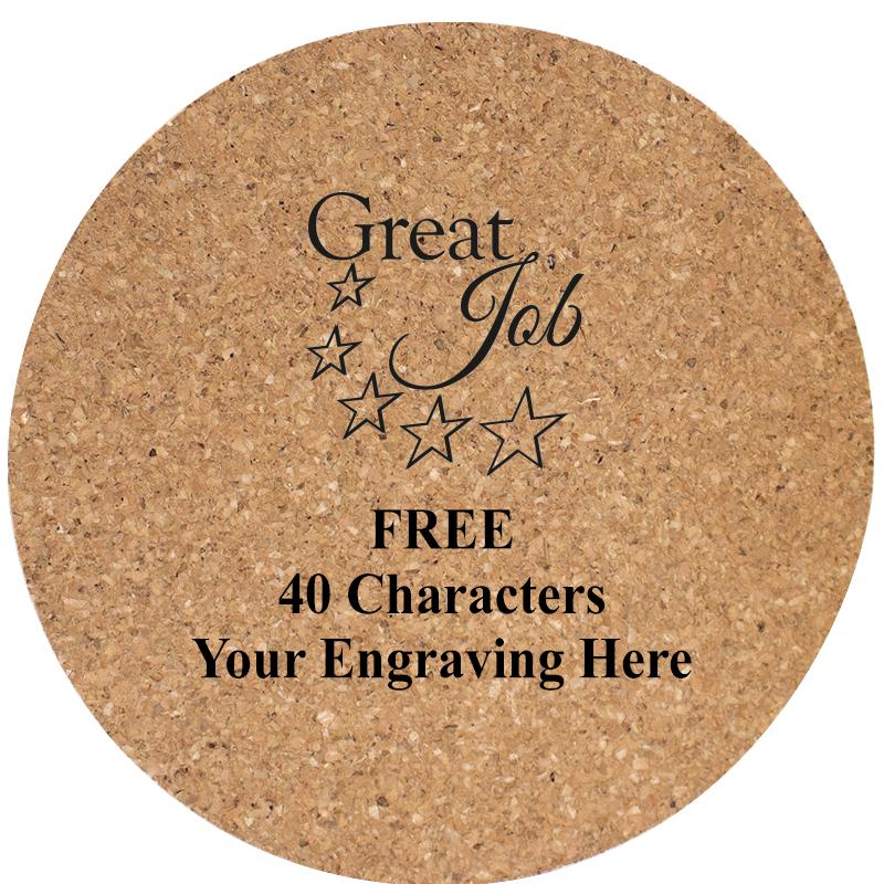 4" COASTER ROUND CORK