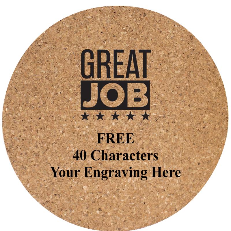 4" COASTER ROUND CORK