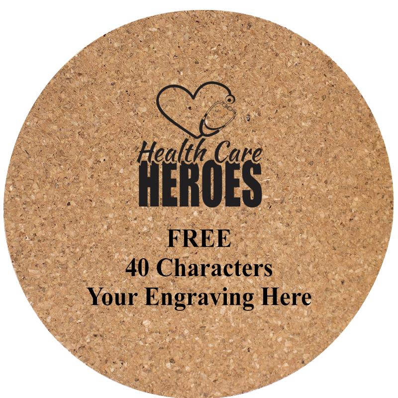 4" COASTER ROUND CORK