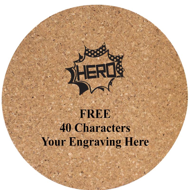 4" COASTER ROUND CORK