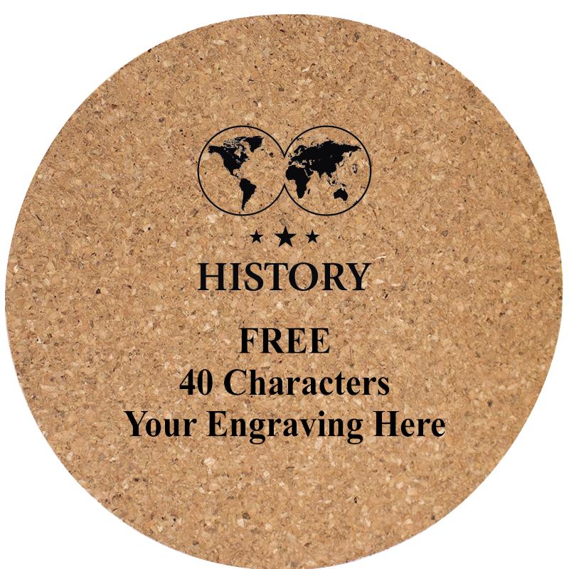 4" COASTER ROUND CORK