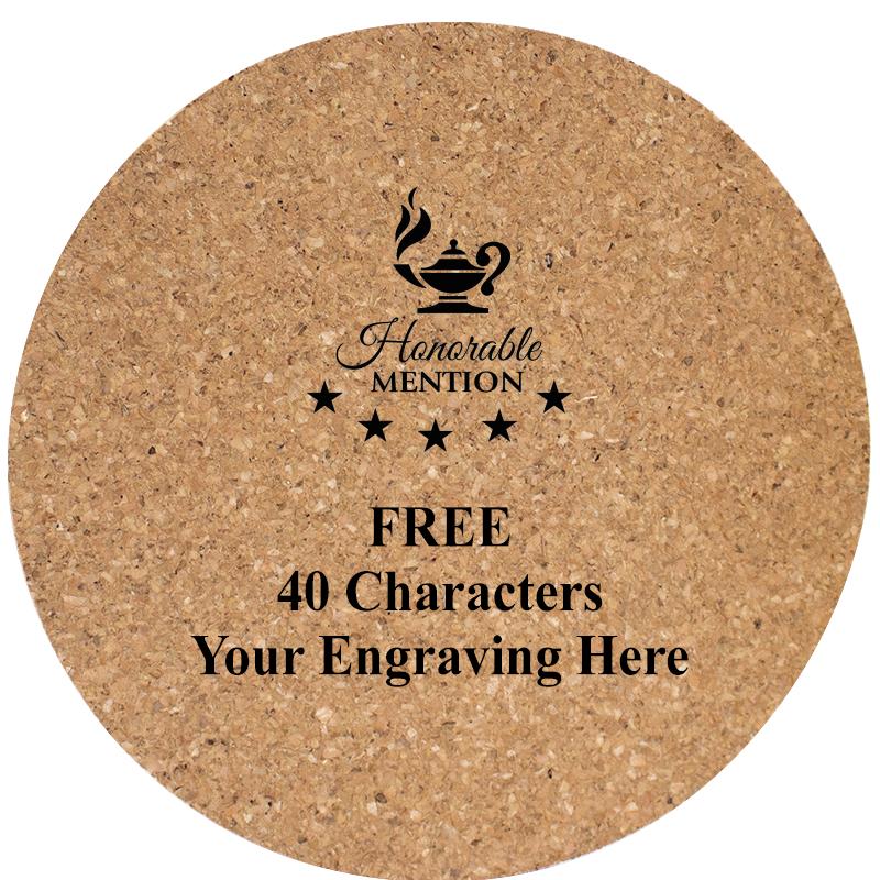 4" COASTER ROUND CORK