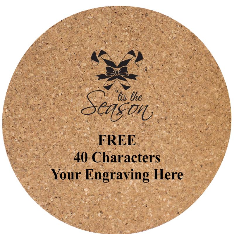 4" COASTER ROUND CORK