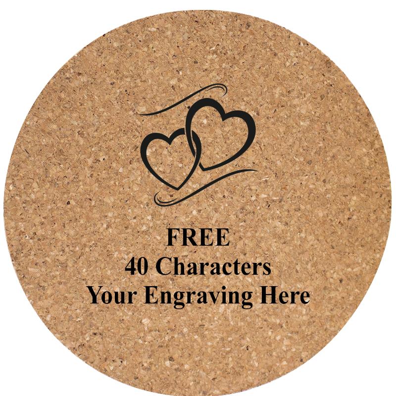 4" COASTER ROUND CORK