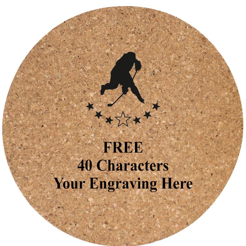 4" COASTER ROUND CORK