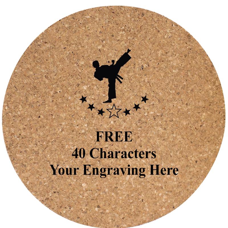 4" COASTER ROUND CORK