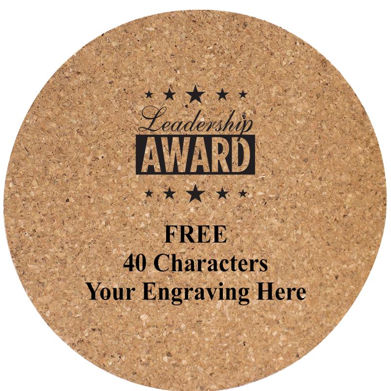 4" COASTER ROUND CORK