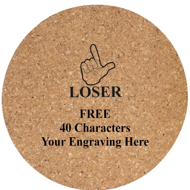 4" COASTER ROUND CORK