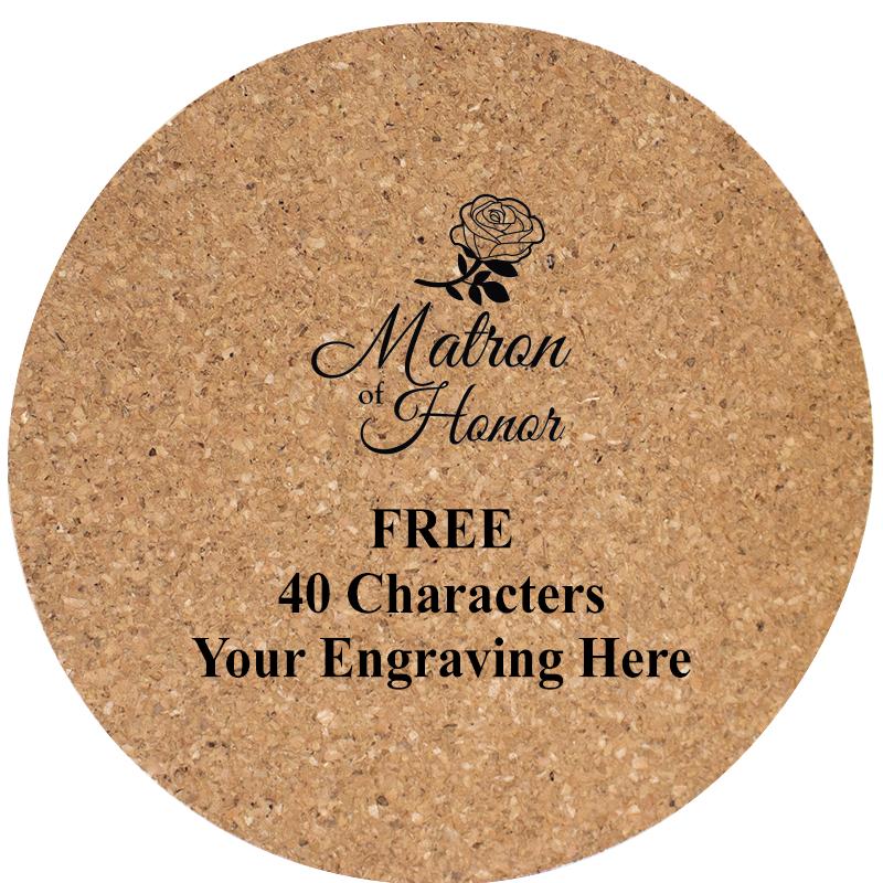 4" COASTER ROUND CORK