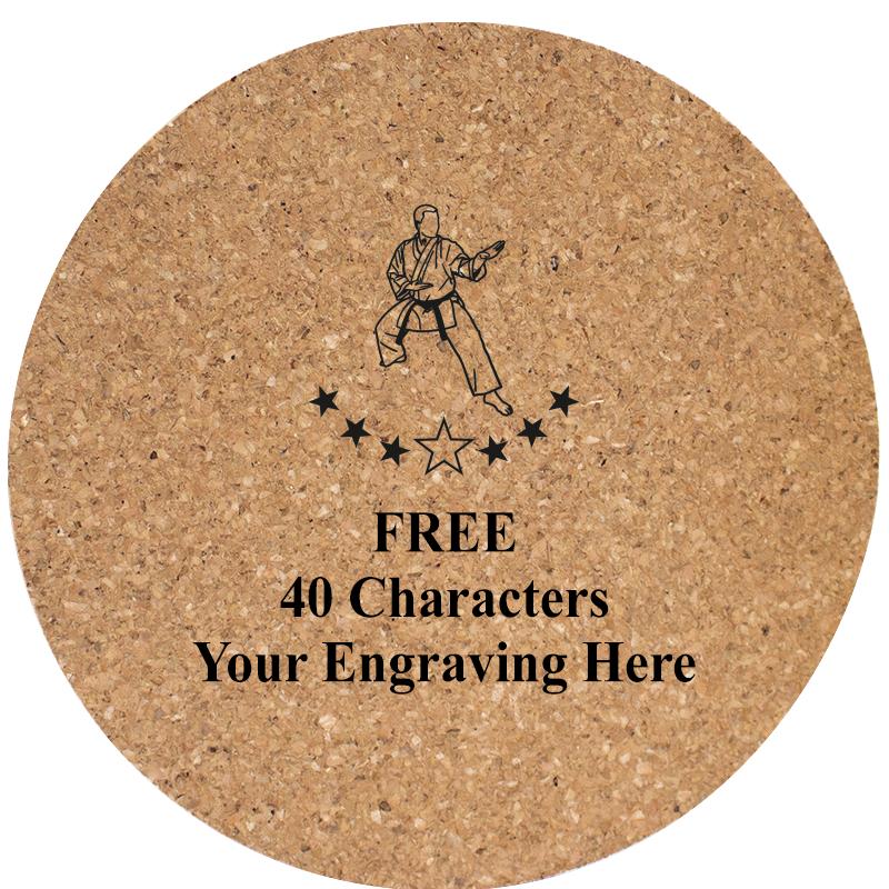 4" COASTER ROUND CORK